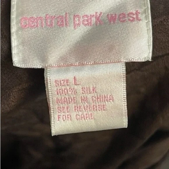 Central Park west brown chiffon embellished skirt - Picture 3 of 3